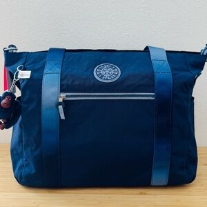 KIPLING JAYLA 15" Laptop Tote Bag Ballet Mod  Navy Omb